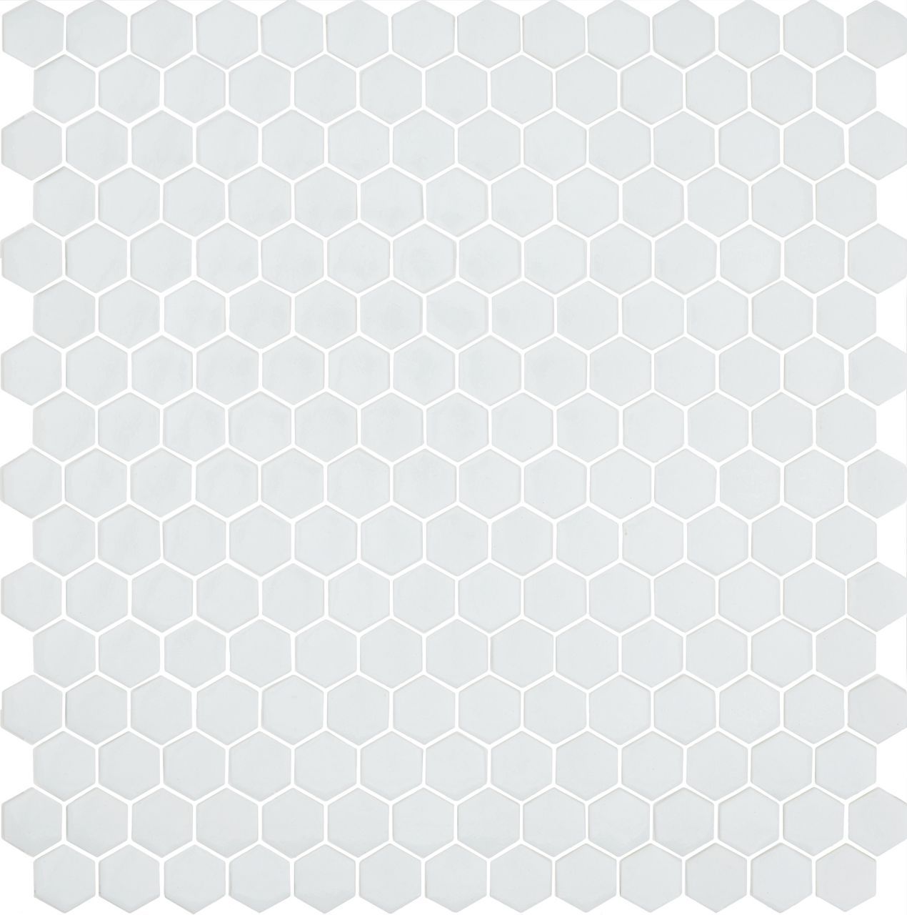 FEHÉR FÉNYES HEXAGON mozaik