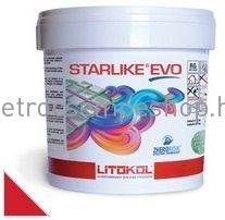 2,5 KG LITOKOL STARLIKE EVO Rosso Oriente epoxy gyanta fugázó